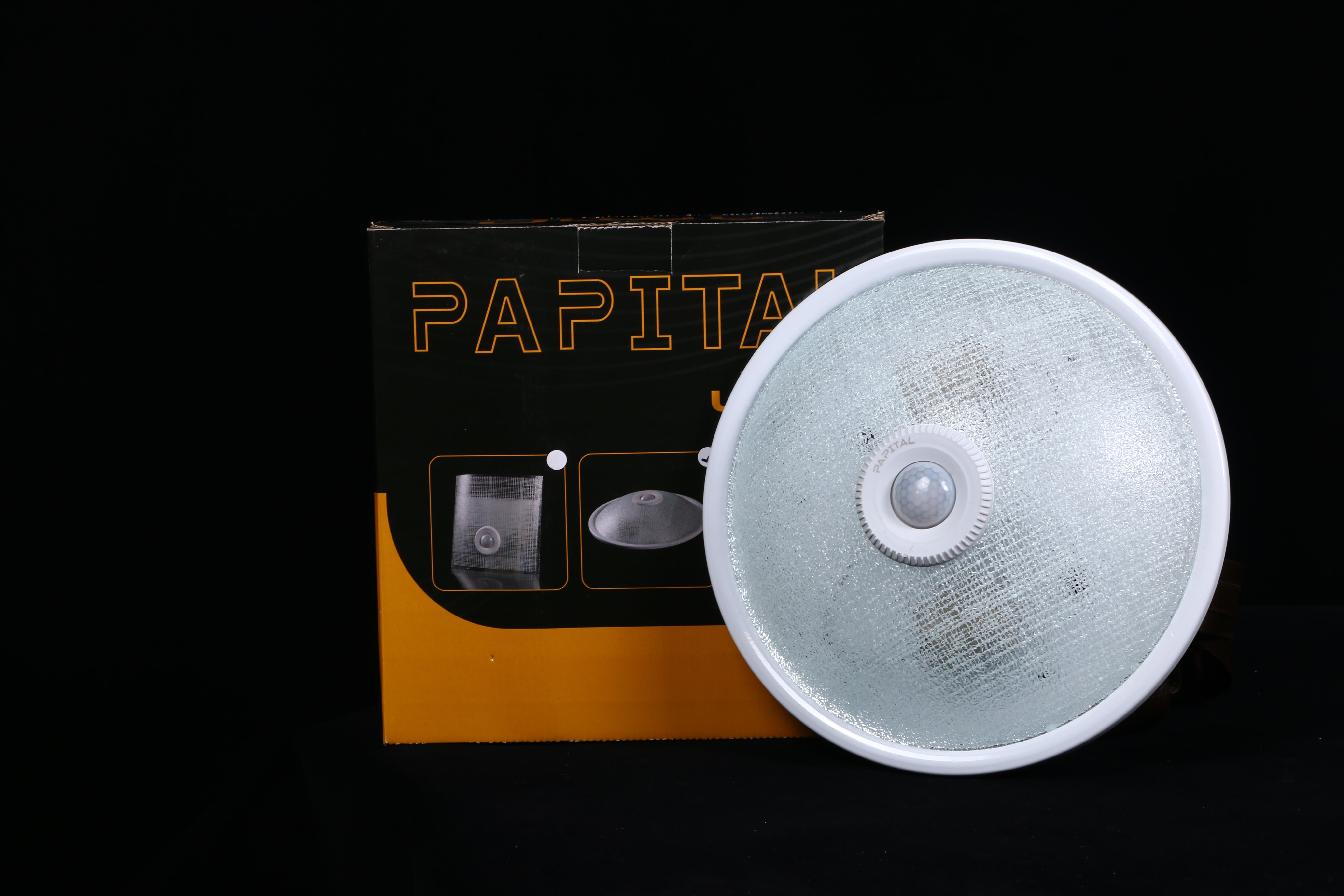 چراغ سنسوردار  سقفی شیشه فلز