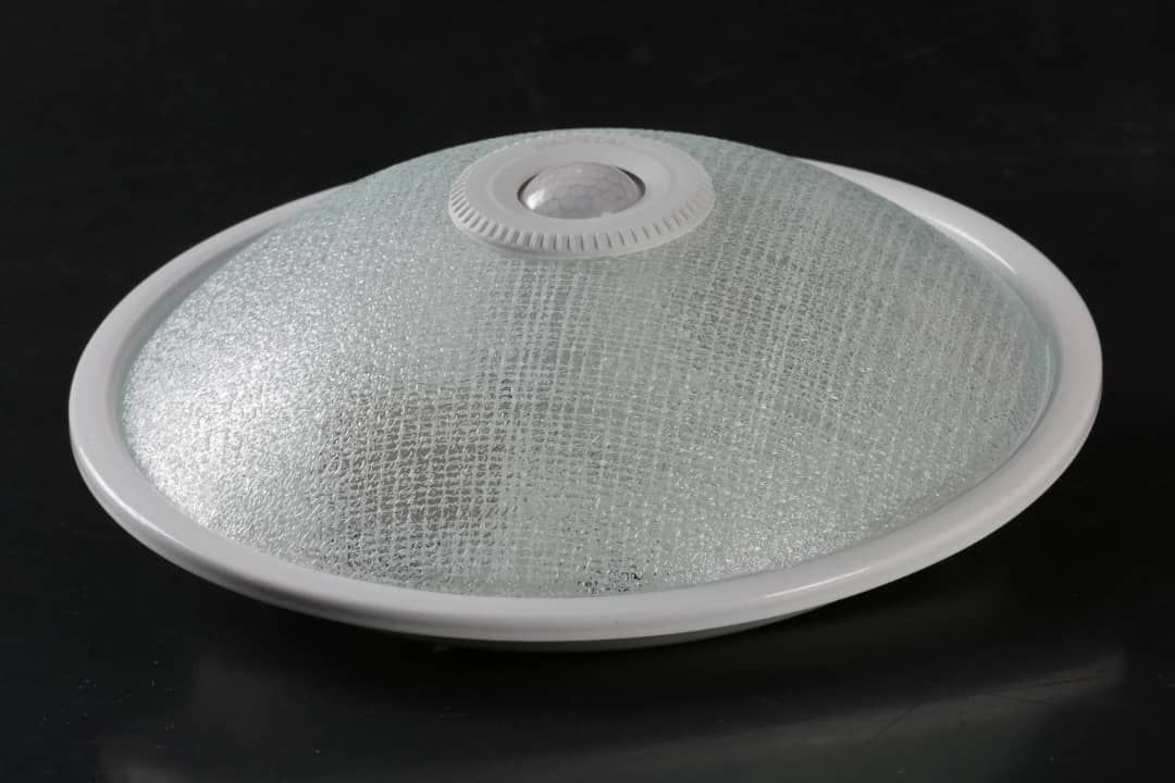 چراغ سنسوردار  سقفی شیشه فلز