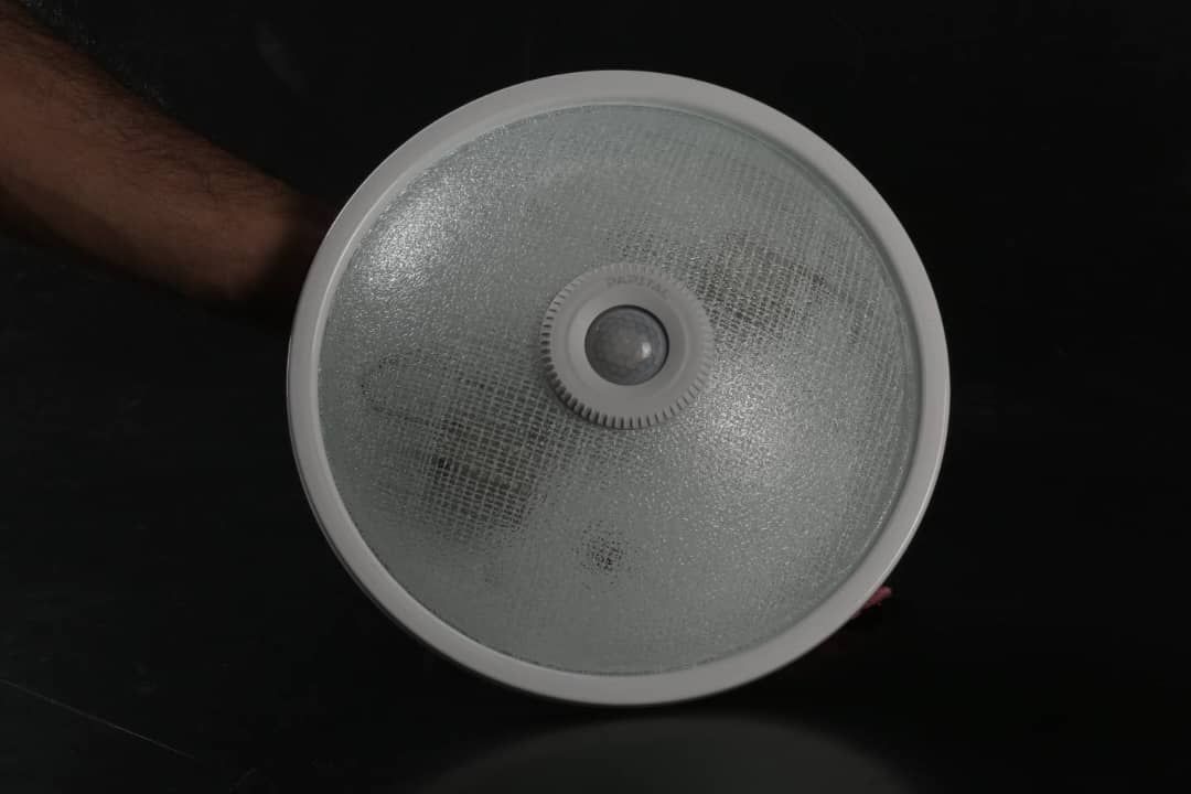 چراغ سنسوردار  سقفی شیشه فلز